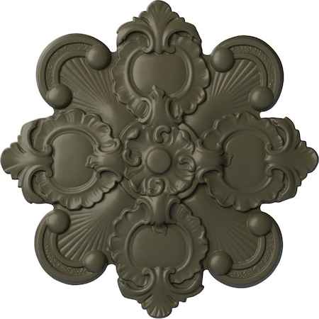 Ekena Millwork Katheryn Ceiling Medallion, Hand-Painted Witch Hazel, 18 1/8"OD x 1 1/4"P CM18KAWHF